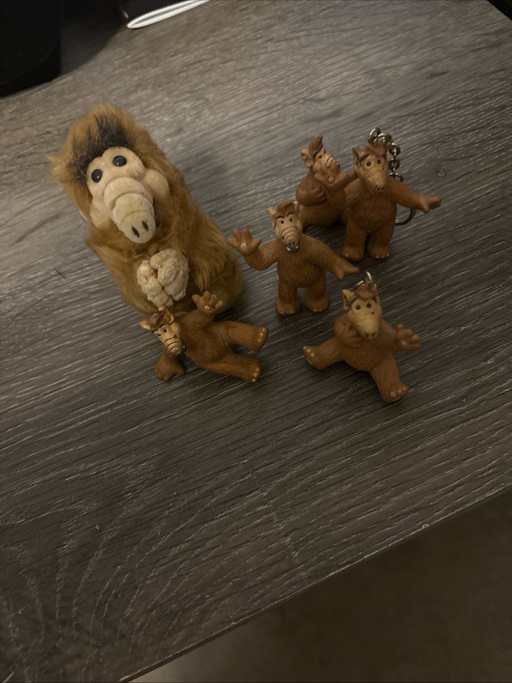 LF Brown ALF Plush with Matching Brown ALF Keychain Figures